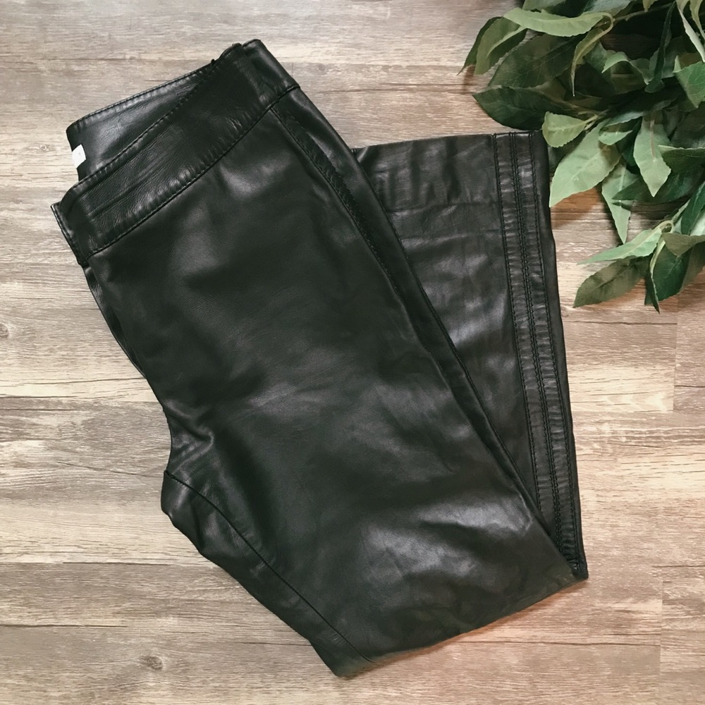VINTAGE Black Authentic Leather Pants